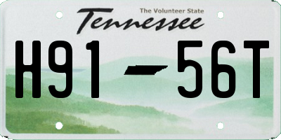 TN license plate H9156T