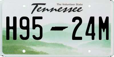 TN license plate H9524M