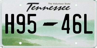 TN license plate H9546L