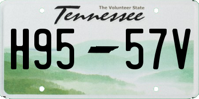 TN license plate H9557V
