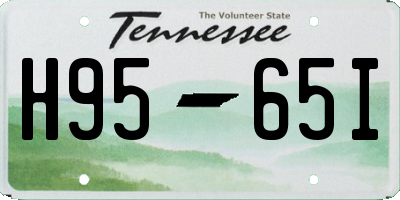 TN license plate H9565I