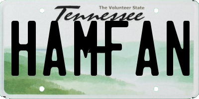 TN license plate HAMFAN