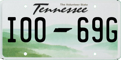 TN license plate I0069G