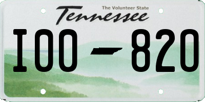 TN license plate I0082O