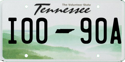 TN license plate I0090A