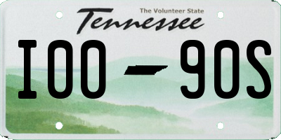 TN license plate I0090S