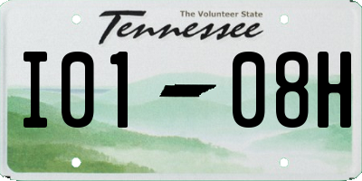 TN license plate I0108H
