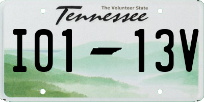 TN license plate I0113V