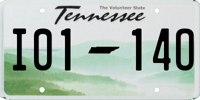 TN license plate I0114O