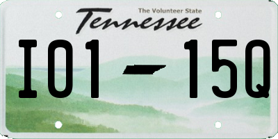 TN license plate I0115Q
