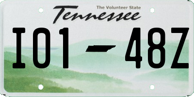 TN license plate I0148Z