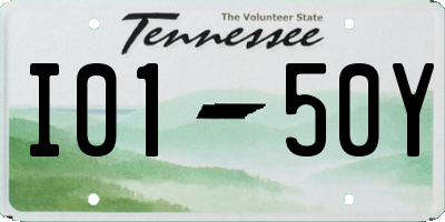 TN license plate I0150Y