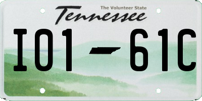 TN license plate I0161C