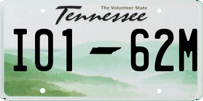 TN license plate I0162M
