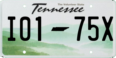 TN license plate I0175X