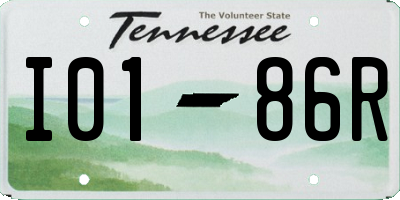 TN license plate I0186R