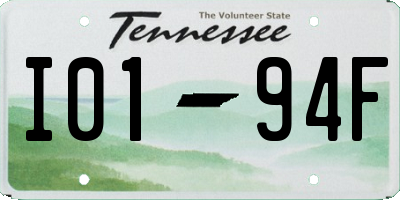 TN license plate I0194F