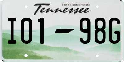 TN license plate I0198G