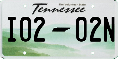 TN license plate I0202N