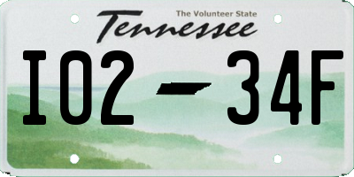 TN license plate I0234F