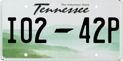 TN license plate I0242P