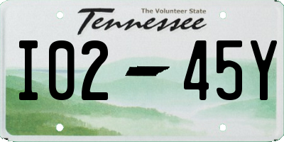 TN license plate I0245Y