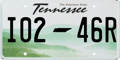 TN license plate I0246R