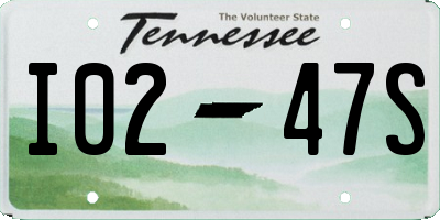 TN license plate I0247S