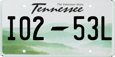 TN license plate I0253L
