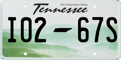 TN license plate I0267S