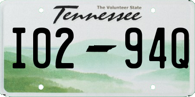 TN license plate I0294Q