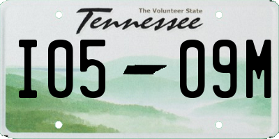 TN license plate I0509M