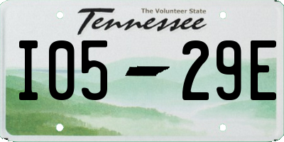 TN license plate I0529E