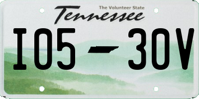 TN license plate I0530V