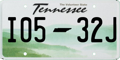 TN license plate I0532J