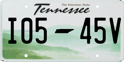 TN license plate I0545V