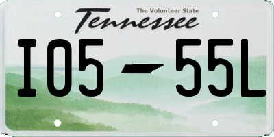 TN license plate I0555L