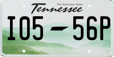 TN license plate I0556P