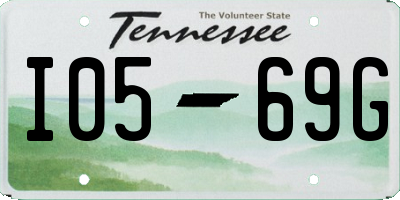 TN license plate I0569G