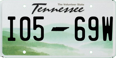 TN license plate I0569W