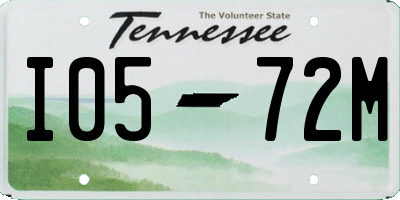 TN license plate I0572M