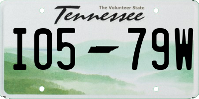TN license plate I0579W