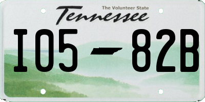 TN license plate I0582B