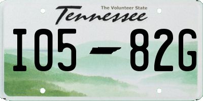 TN license plate I0582G