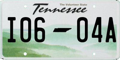 TN license plate I0604A