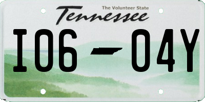 TN license plate I0604Y