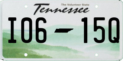 TN license plate I0615Q