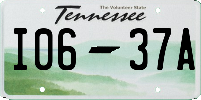 TN license plate I0637A