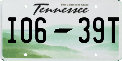 TN license plate I0639T