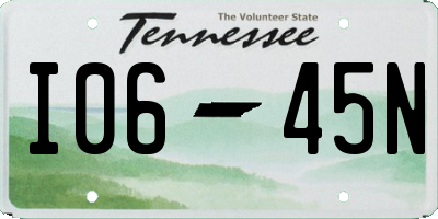 TN license plate I0645N